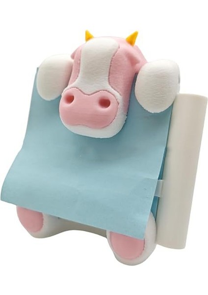 Inek Yapışkan Not Tutucu Açılır Not Dağıtıcı Pembe (Yurt Dışından)