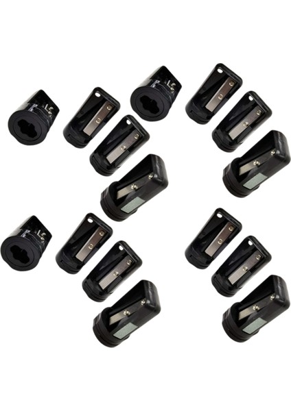 15 Adet Sekizgen Marangoz Kalemtıraş Manuel Kalemtıraş Siyah (Yurt Dışından)