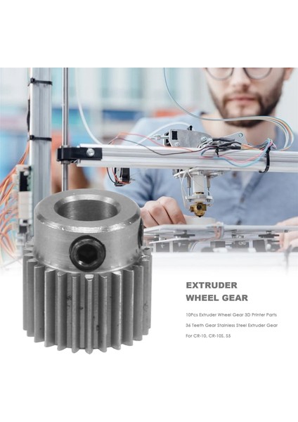 10PCS Ekstrüder Tekerlek Dişli 3D Yazıcı Parçaları 36 Diş Dişli Paslanmaz Çelik Ekstrüder Dişli Cr-10, CR-10S, S5, Ender 3 (Yurt Dışından) fırsatları