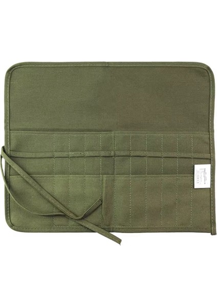 22 Delikli Kalem Perde Çok Işlevli Tuval Kalem Rulo Çantası (Yurt Dışından)