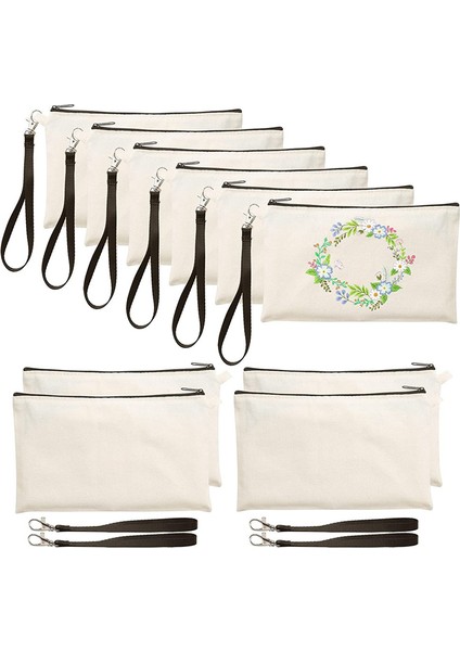 10 Adet Süblimasyon Boş Kalem Kutusu Boş Dıy El Sanatları Çantaları (Yurt Dışından)