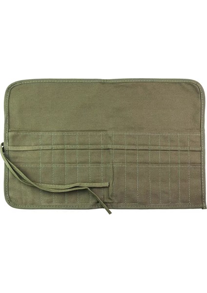 30 Delikli Kalem Perde Çok Işlevli Tuval Kalem Rulo Çantası (Yurt Dışından)