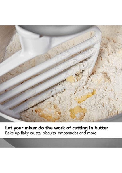 Paslanmaz Çelik Düz Çırpıcı+Hamur Kancası Yedek Mutfakaid 4.5qt ve 5qt Kase Yatırma Kafası Stand Mikserleri Ek (Yurt Dışından) fırsatları