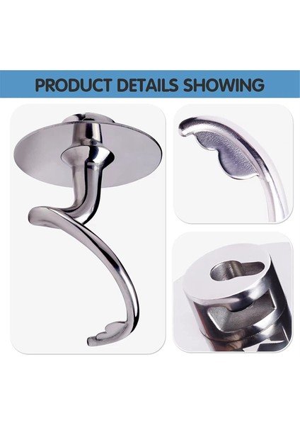 Paslanmaz Çelik Düz Çırpıcı+Hamur Kancası Yedek Mutfakaid 4.5qt ve 5qt Kase Yatırma Kafası Stand Mikserleri Ek (Yurt Dışından) indirimleri