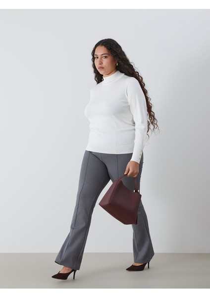 Yeni Sezon Ekstra Dar Fit Ispanyol Paça Kadın Pantolon fiyatları