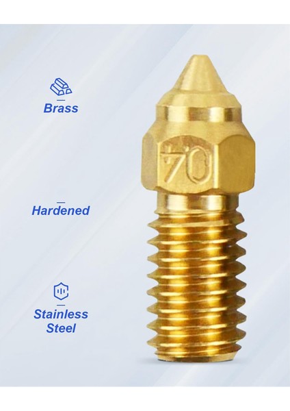 10PCS Elegooneptune 4 Için Uygun Seriler Nozzler 3D Yazıcı Parçaları Yüksek Sıcaklık 0.4mmnozzles Kit Fit Forneptune 4 Pro (Yurt Dışından) modelleri