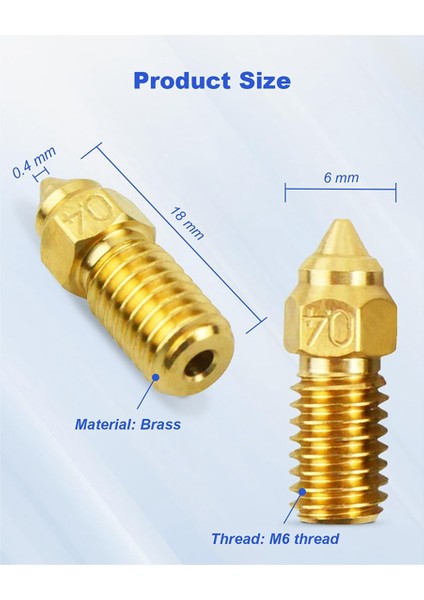 10PCS Elegooneptune 4 Için Uygun Seriler Nozzler 3D Yazıcı Parçaları Yüksek Sıcaklık 0.4mmnozzles Kit Fit Forneptune 4 Pro (Yurt Dışından) fırsatları