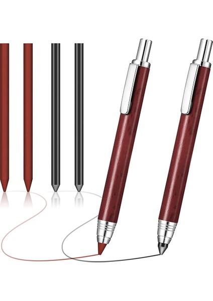 5.6mm Mekanik Kalem Tutucu 2 Otomatik Mekanik Grafit Kalem (Yurt Dışından)