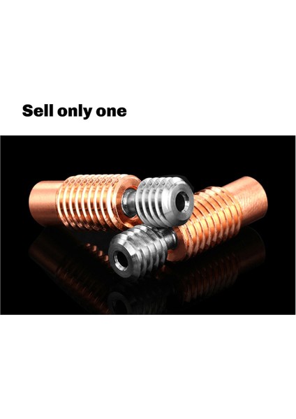 Bi-Metal V6 Titanyum Alaşım Boğaz Bimetal Heatbreak Boğaz Hotend Kırmızı Bakır Isıtıcı Bloğu (Yurt Dışından) indirimleri