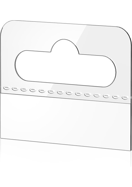 Askı Sekmeleri, 200 Adet Şeffaf Yapışkan Askı Sekmeleri (Yurt Dışından)