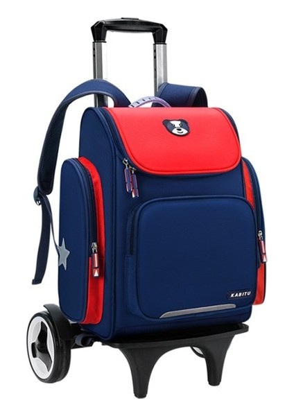 Goodtool Tekerlekli Çocuk Okul Çantası - Kırmızı (Yurt Dışından)