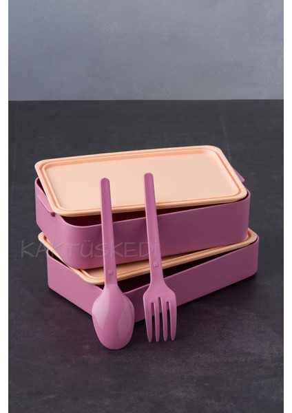 Bento 2 Katlı Yemek Kabı Lila 900 ml 7172461 modelleri