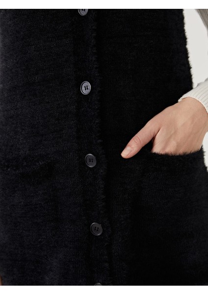 Yeni Sezon V Yaka Kadın Triko Yelek fırsatları