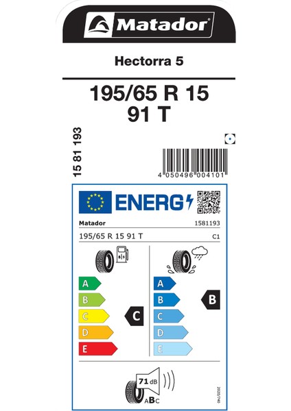 195/65R15 91T Hectorra 5 Oto Yaz Lastigi Üretim YILI:2025 fiyatları