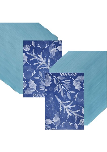 50 Yaprak Sunprint Kağıt Seti Beyaz Mavi Yüksek Hassasiyetli Güneş Kağıdı (Yurt Dışından)