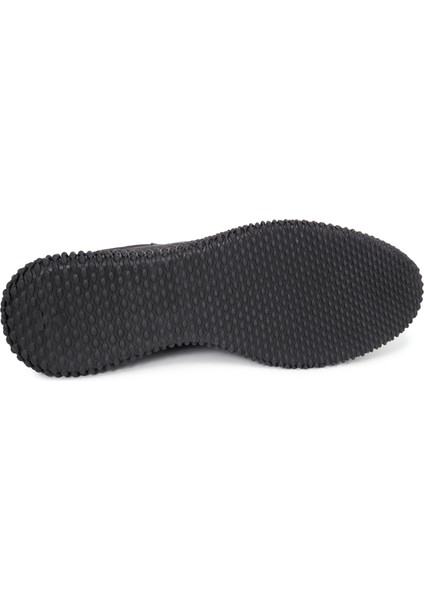Siyah Deri Sneakers Erkek Ayakkabı fırsatları