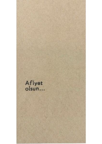 Kraft Peçete Afiyet Olsun Baskılı 20ADET