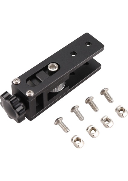 2020 V-Slot Alüminyum Profil x Ekseni Senkron Kemer Streç Düzeltme Gerginlik Için Set Ender-3 CR-10/10S 3D Yazıcı Aksesuarları Parçalar Siyah (Yurt Dışından)