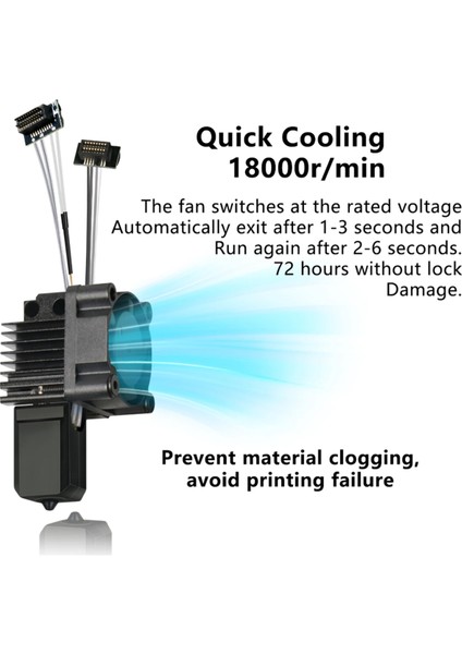 Bambu Lab X1 X1 X1C 3D Yazıcı Hotend Kiti Soğutma Fan V2.0 Bi-Metal Nozulları ile Baskı Kafası 3D Baskı Parçaları (Yurt Dışından) fiyatları
