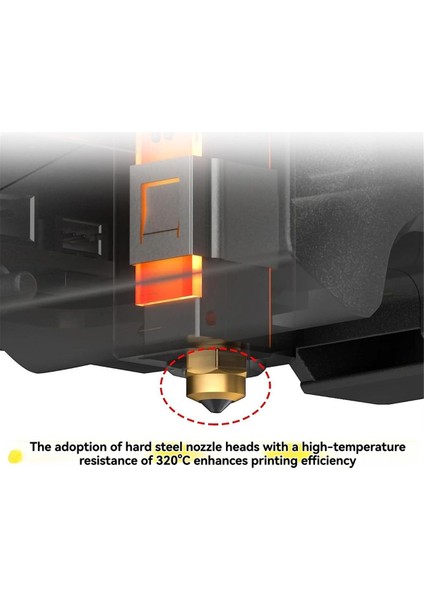 Elegoo Için Seramik Hotend Kiti Centauri Karbon Hotend Baskı Kafası Ekstrüder Pirinç Sertleştirilmiş Çelik Nozul ile Sıcak Uç 0.8mm (Yurt Dışından) indirimleri