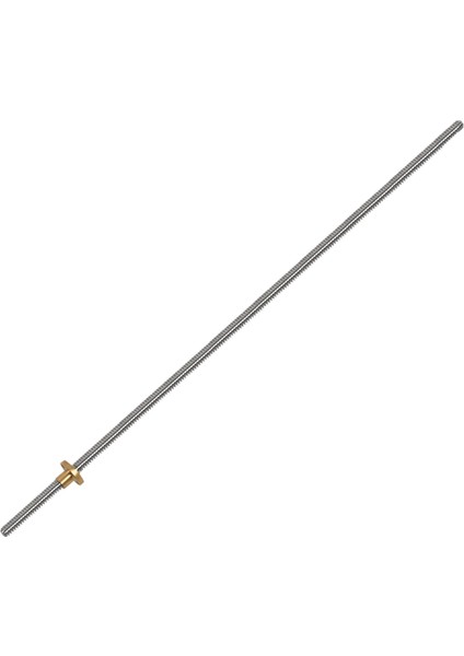 3D Yazıcı Z Ekseni Için 500MM T8 Kurşun Vidası ve Pirinç Somunu (Acme Ipliği, 2mm Zift, 4 Başlangıç, 8mm Kurşun) (Yurt Dışından) fırsatları