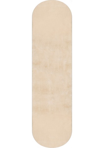 Yumuşak ve Rahat Peluş Yolluk, Oval Tasarım, Şık ve Kullanışlı Bej Renk Seçeneği indirimleri