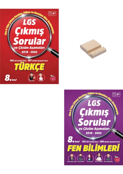 Lgs 8. Sınıf Çıkmış Sorular Türkçe ve Fen Bilimleri + Telefon Standı