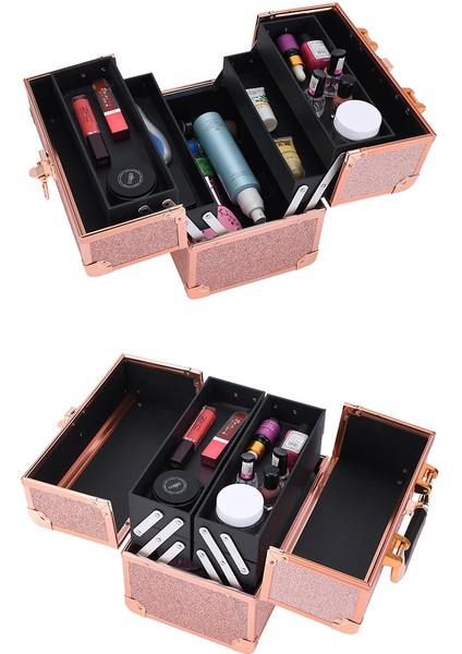 Dövme/makyaj Eşlik/nail Saklama Kutusu/portatif Makyaj Çantası/üç Katman (Yurt Dışından) modelleri