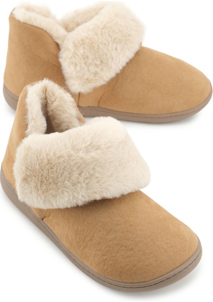 Kadın Kışlık Içi Peluşlu Rahat Taban Ev Bahçe Panduf Bot