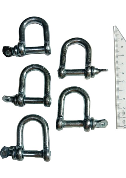 10 mm Galvanizli 5’li Vidalı Bağlantı Elemanı Zincir Kilidi D Halka Mapalar fiyatları