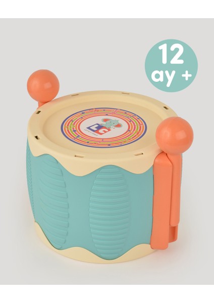 Turkuaz Eğlenceli Davul 0-8 Yaş İçin Ritim Duyusunu Geliştiren Güvenli Oyuncak modelleri