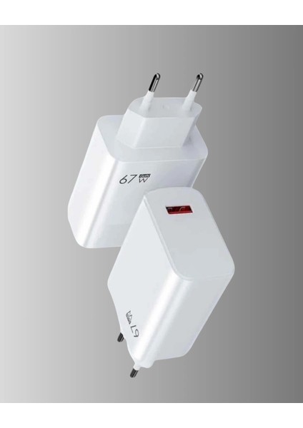 Buğz 67W Type-C Turbo Şarj Cihazı – Aşırı Akım ve Isı Koruması, Seyahat Uyumlu fiyatları