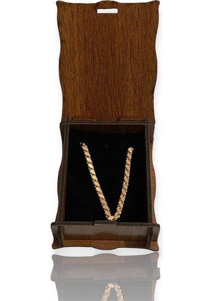 14 Ayar Altın 5 mm Rose Pullu Zincir 50 cm fırsatları