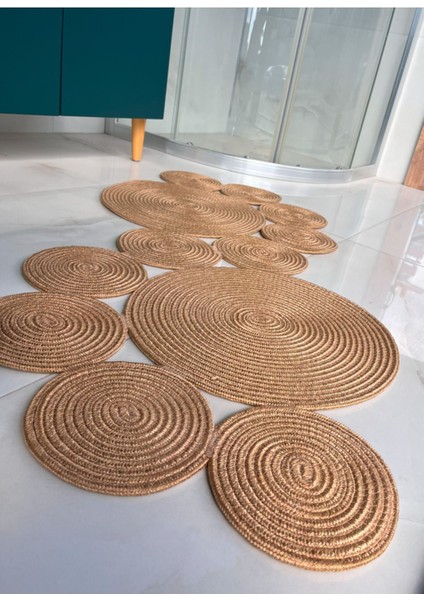 Haki Jüt Paspas, Şık ve Dayanıklı Salon, Mutfak ve Banyo Dekoru