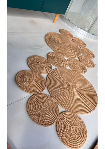 Haki Jüt Paspas, Şık ve Dayanıklı Salon, Mutfak ve Banyo Dekoru fiyatları