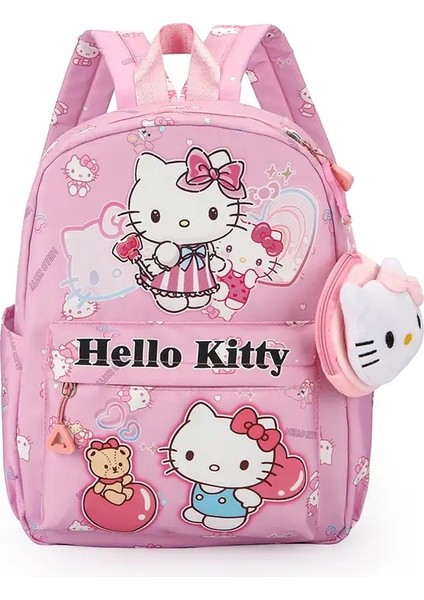 Kuromi Cinnamoroll Sırt Çantası Para Çantası, Hello Kitty Cartoon Schoolbag, Kız Günlük Seyahat Gazetme Sırp Çakası Günlük Kullanım Renk: Hello Kitty (Yurt Dışından)