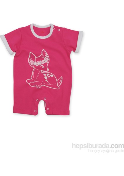 Ceylan Kısa Tulum / Fuşya