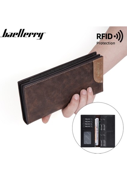 Baellerry Yeni Erkek Cüzdanı Fermuarlı, Çoklu Kart Yuvalı, Uzun Cüzdan, Üst Düzey Debriyaj Çantası, Erkek (Yurt Dışından) fiyatları