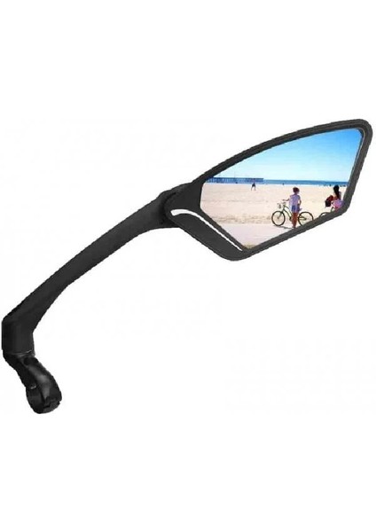 ME-002SR Sağ Bisiklet Aynası Kelepçe Montaj Gümüş Lens