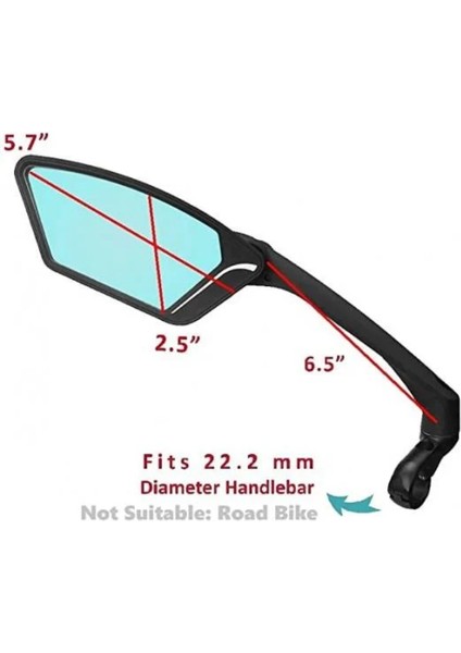 ME-002SR Sağ Bisiklet Aynası Kelepçe Montaj Gümüş Lens modelleri