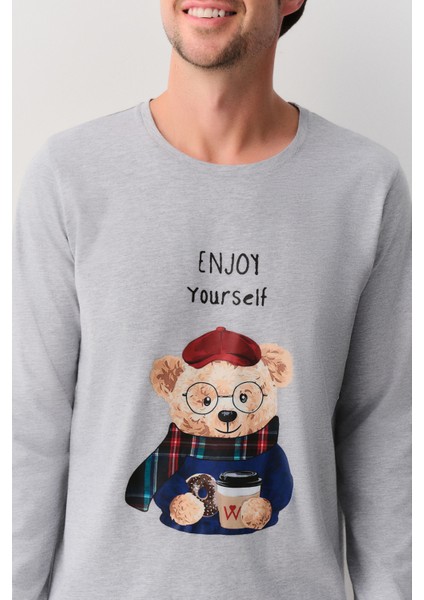 Teddy Bear Erkek Pijama Takımı modelleri