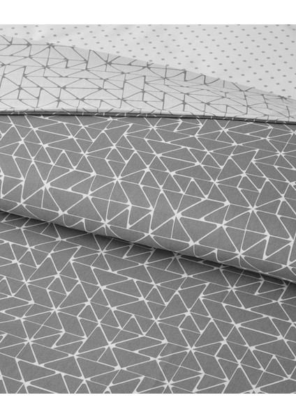 Trio Shape Kolay Ütülenir Tek Kişilik Nevresim Takımı 160X220 cm Gri fırsatları
