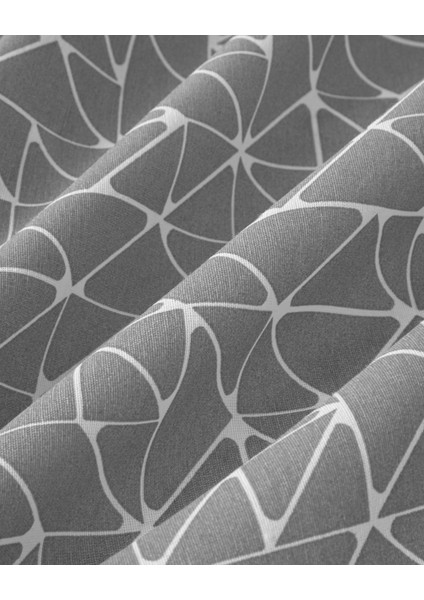 Trio Shape Kolay Ütülenir Tek Kişilik Nevresim Takımı 160X220 cm Gri