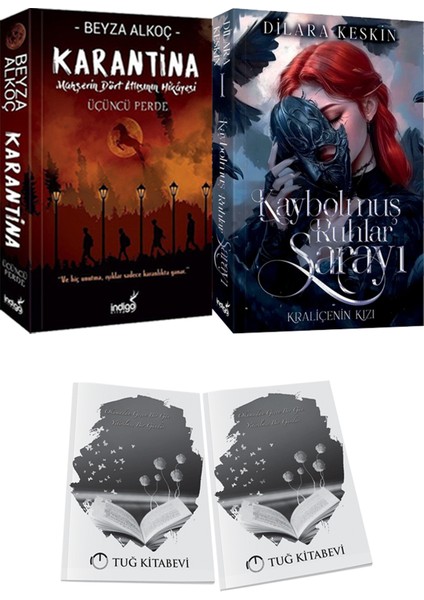 Kaybolmuş Ruhlar Sarayı 1 Kraliçenin Kızı ve Karantina 3 Beyza Alkoç 2li Set + Hediyeli