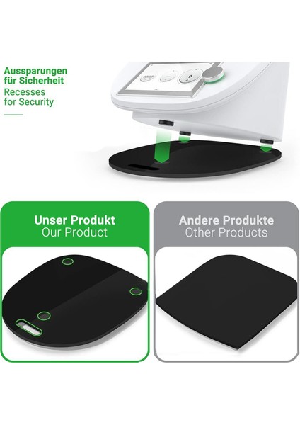 Kayma Tahtası Thermomix Tm5 Tm6 Tm6 Blender Planörler Için Uygun Slip Mat Zahmetsiz Hareketli Hareketli Yuvarlanma Tahtası Pedi Siyah (Yurt Dışından) fırsatları