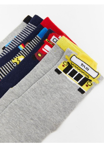 Yeni Sezon Desenli Erkek Çocuk Soket Çorap 7'li modelleri