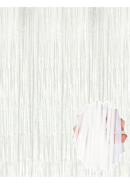 Soft Beyaz Renk Duvar ve Kapı Perdesi