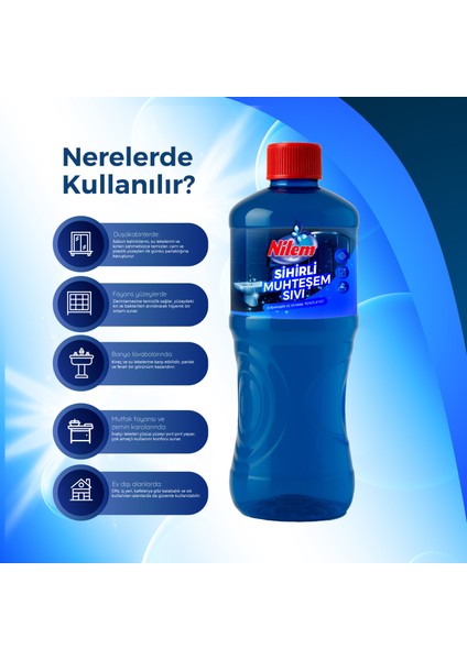 Sihirli Muhteşem Sıvı 1 Litre 4'lü fiyatları