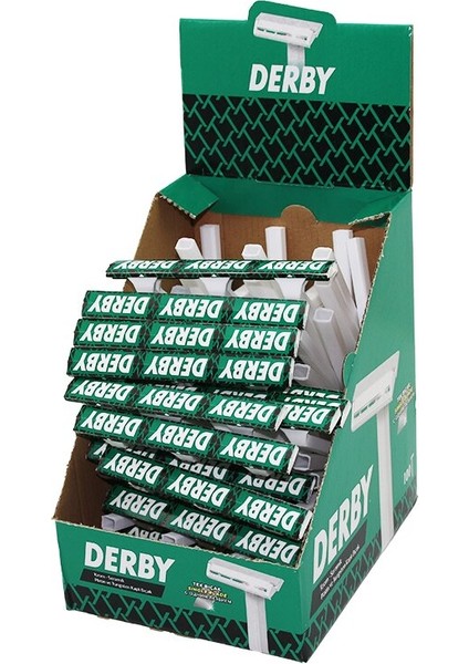 Derby Tek Bıçak 100PCS Banyo Saplı Jilet (5060)