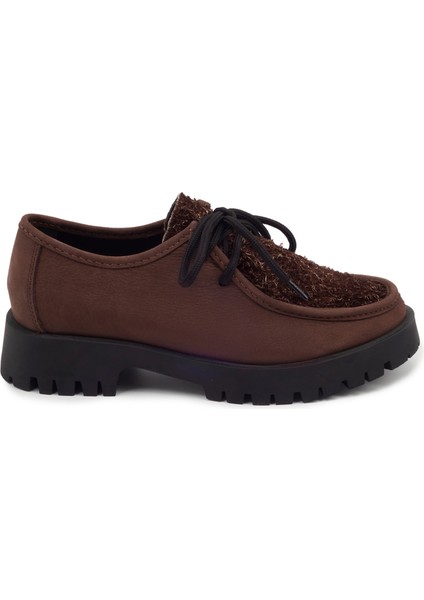 Kahverengi Nubuk Loafer Kadın Ayakkabı modelleri